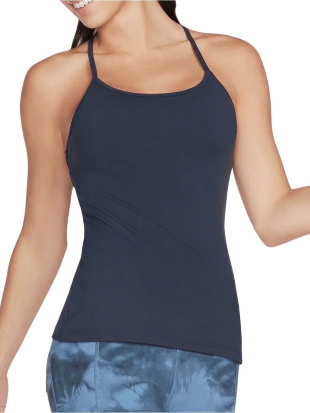 Skechers Navy Racerback Performance Tank